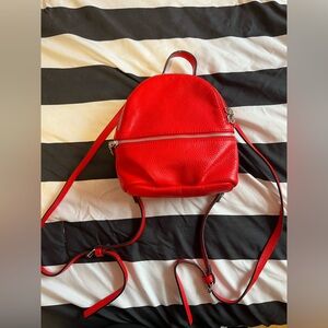 Steve Madden Red Leather mini Backpack